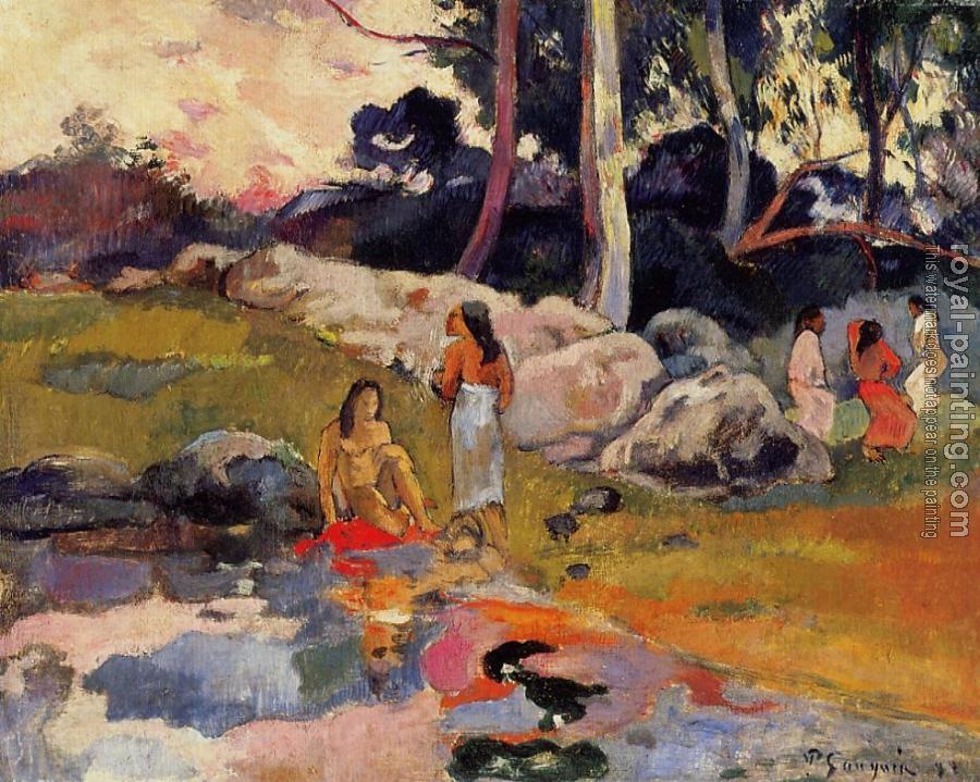 Paul Gauguin : Woman on the Banks of the River Paul Gauguin : Woman on the Banks of the River